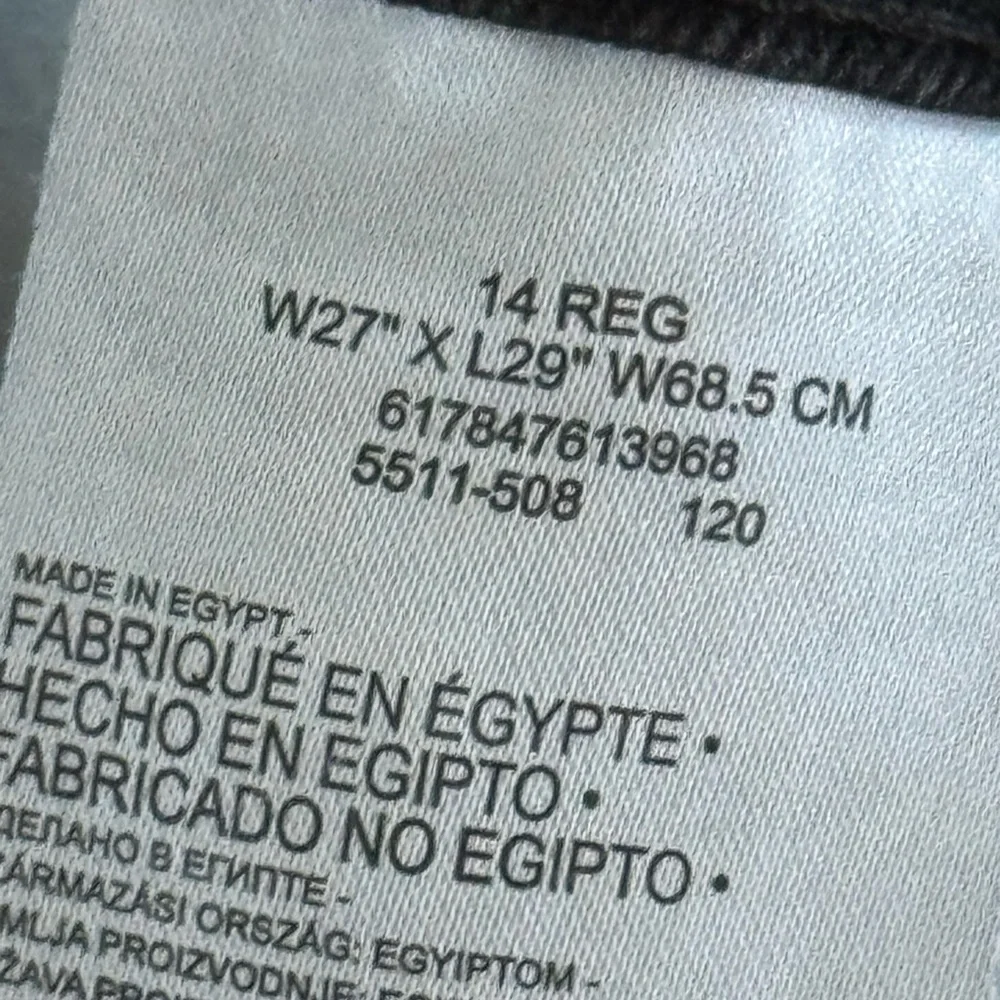 Levi’s 511 Slim Black Girls Jeans Size 14 Reg